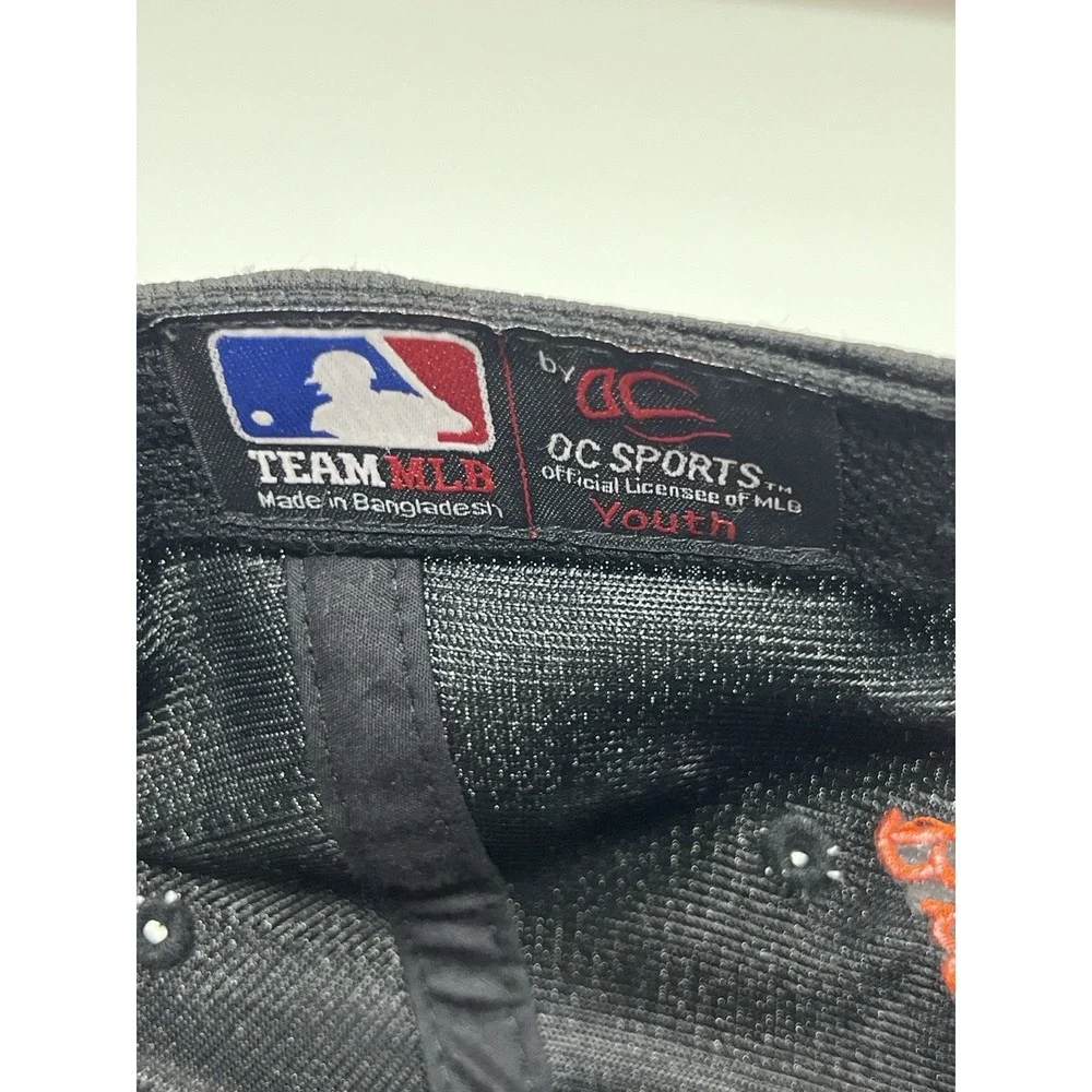 San Francisco Giants Youth Hat Adjustable Black Orange Team MLB Cap‎
